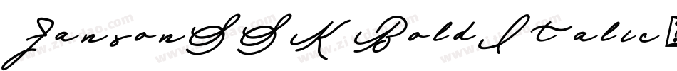 JansonSSK BoldItalic字体转换